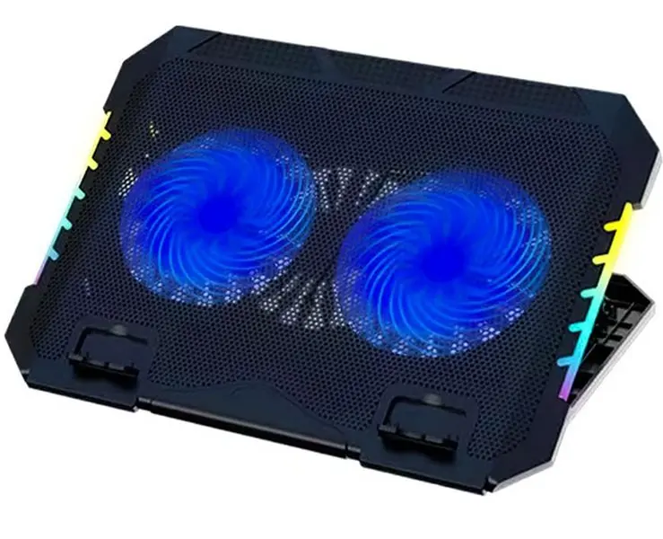 پایه خنک کننده 2 فن RGB لپ تاپ Mikuso مدل NCP-218 - تصویر محصول 2