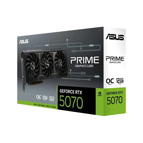 کارت گرافیک ASUS Prime GeForce RTX ۵۰۷۰ OC ۱۲GB - تصویر محصول 3