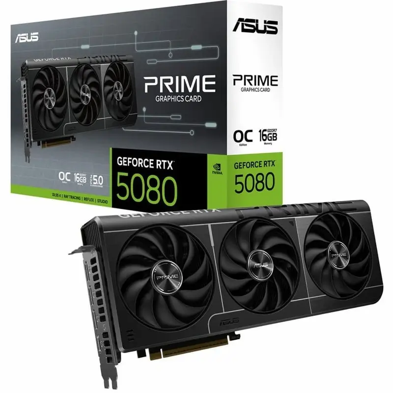 کارت گرافیک ASUS Prime GeForce RTX ۵۰۸۰ ۱۶GB - تصویر محصول 2