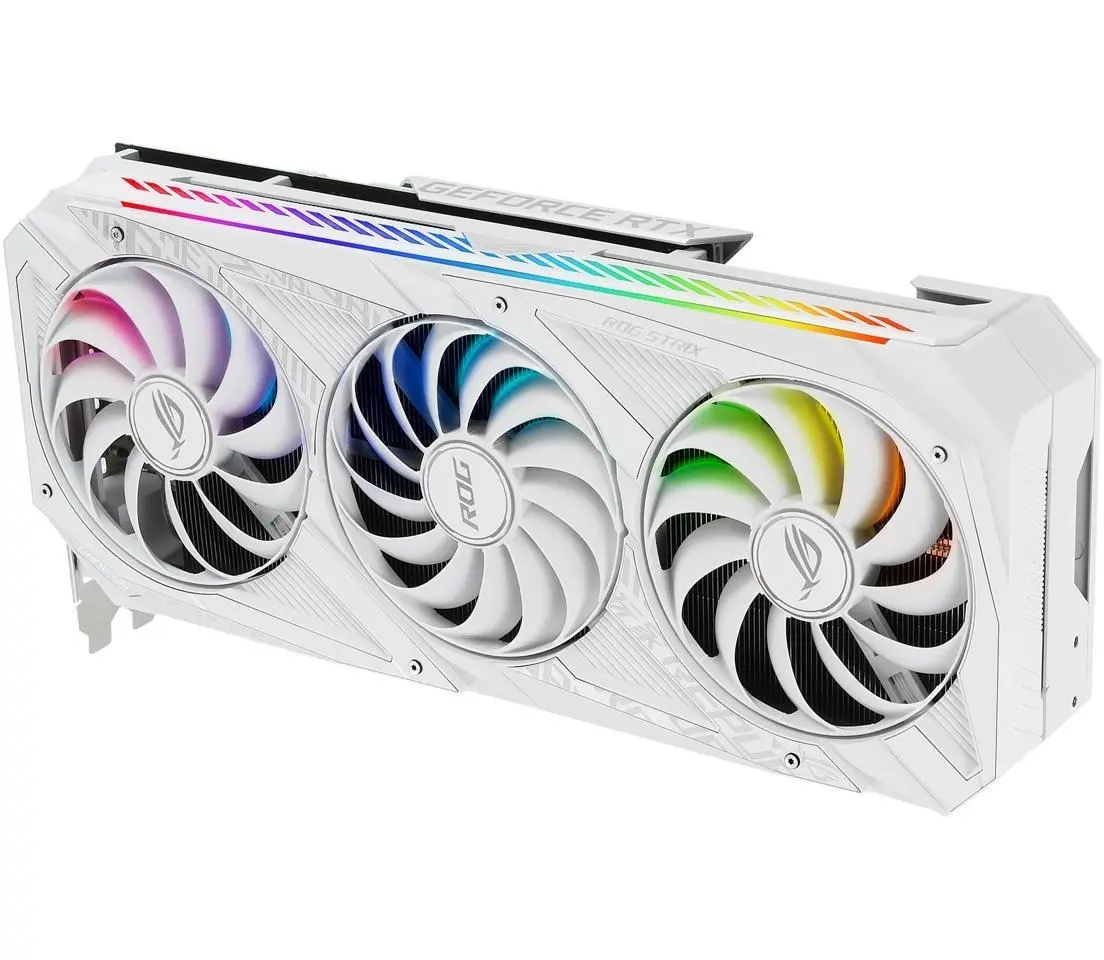 کارت گرافیک ایسوس ASUS ROG Strix GeForce RTX ۳۰۸۰ OC White Edition ۱۰GB - تصویر محصول 1