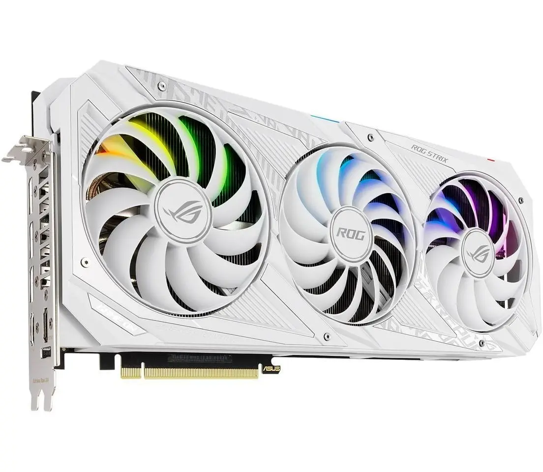 کارت گرافیک ایسوس ASUS ROG Strix GeForce RTX ۳۰۸۰ OC White Edition ۱۰GB - تصویر محصول 2