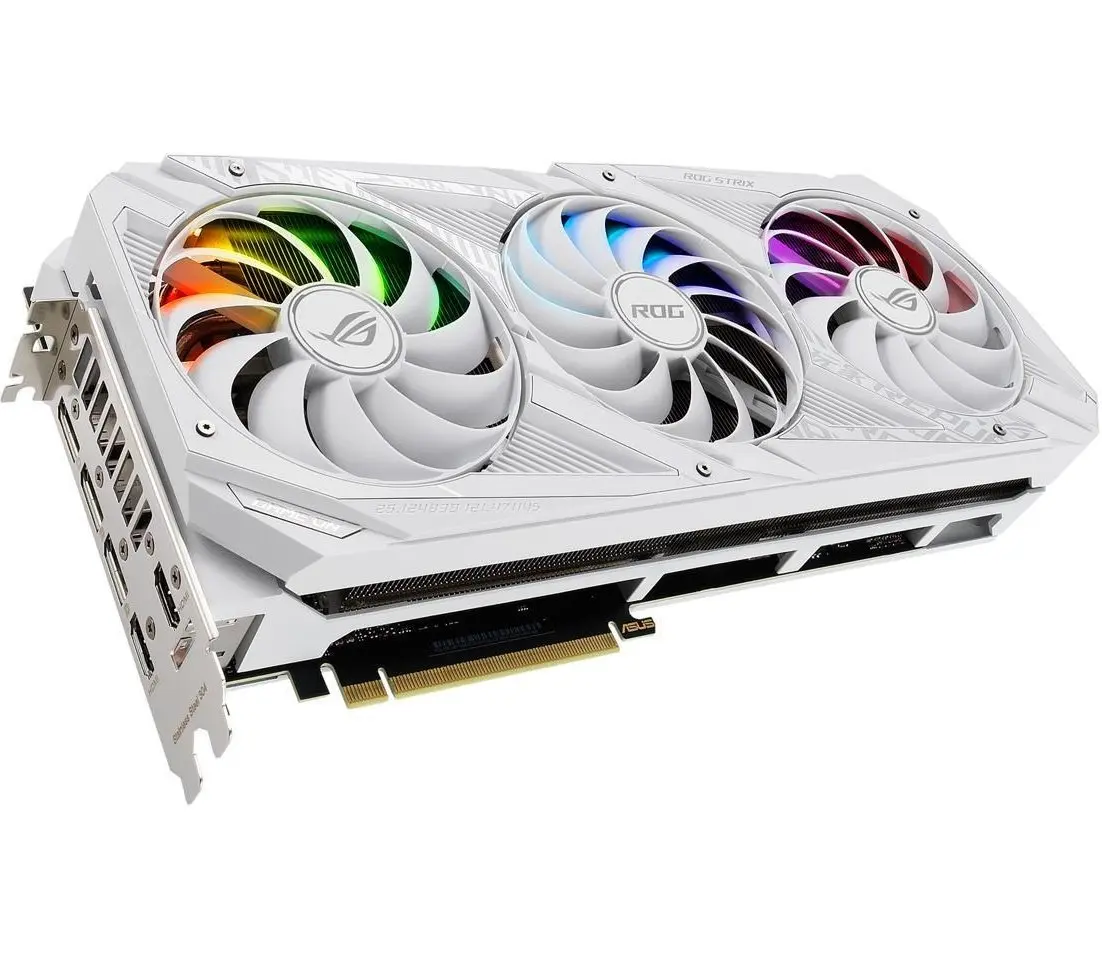 کارت گرافیک ایسوس ASUS ROG Strix GeForce RTX ۳۰۸۰ OC White Edition ۱۰GB - تصویر محصول 3